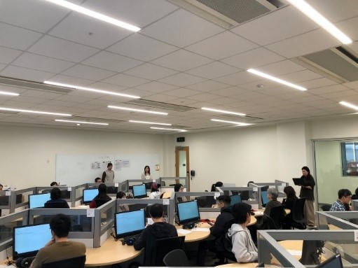 The testing underway